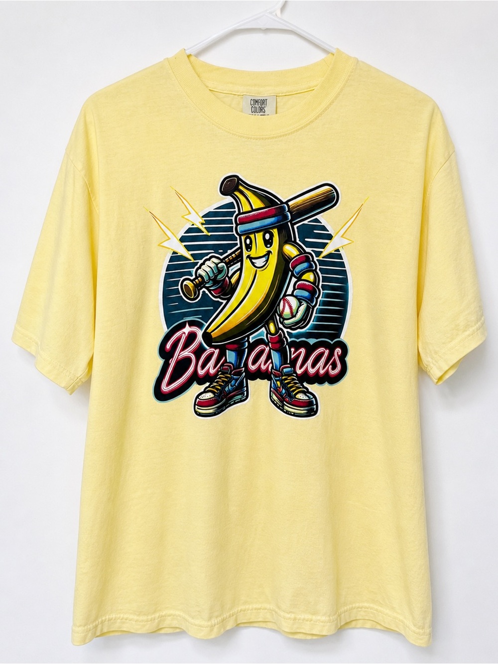 Savannah Bananas Yellow Comfort Colors Short Sleeve T-shirt Large